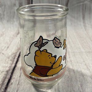 Vintage 1997 Welch's Winnie The Pooh & Piglet #3 Jelly Jar Glass - BUNDLE ONLY